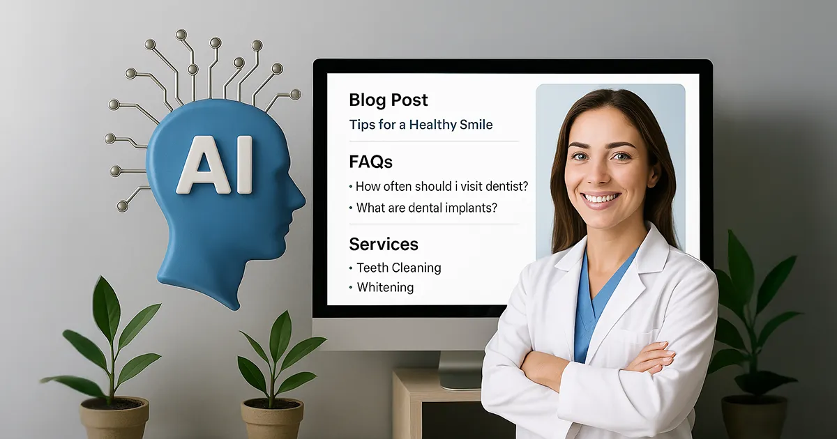 AI Web Design for Dentists: The Future of Dental Websites - TrillSites.com AI-Generated Content for Dental Websites