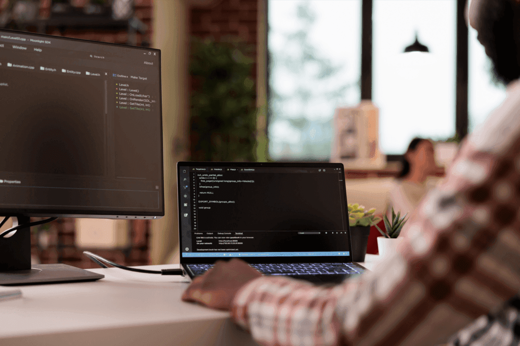 Web development team collaborating on a project